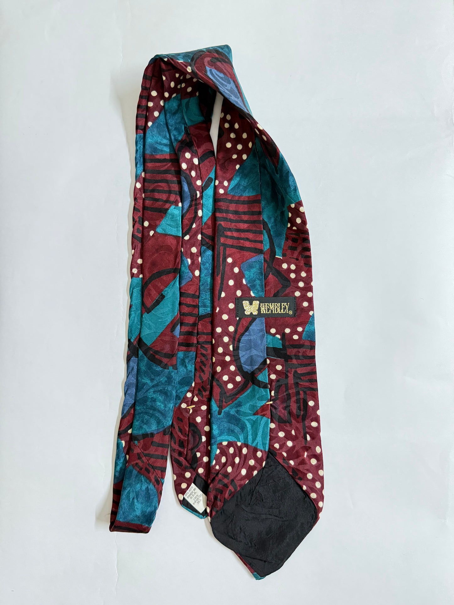 Wembley vintage silk tie