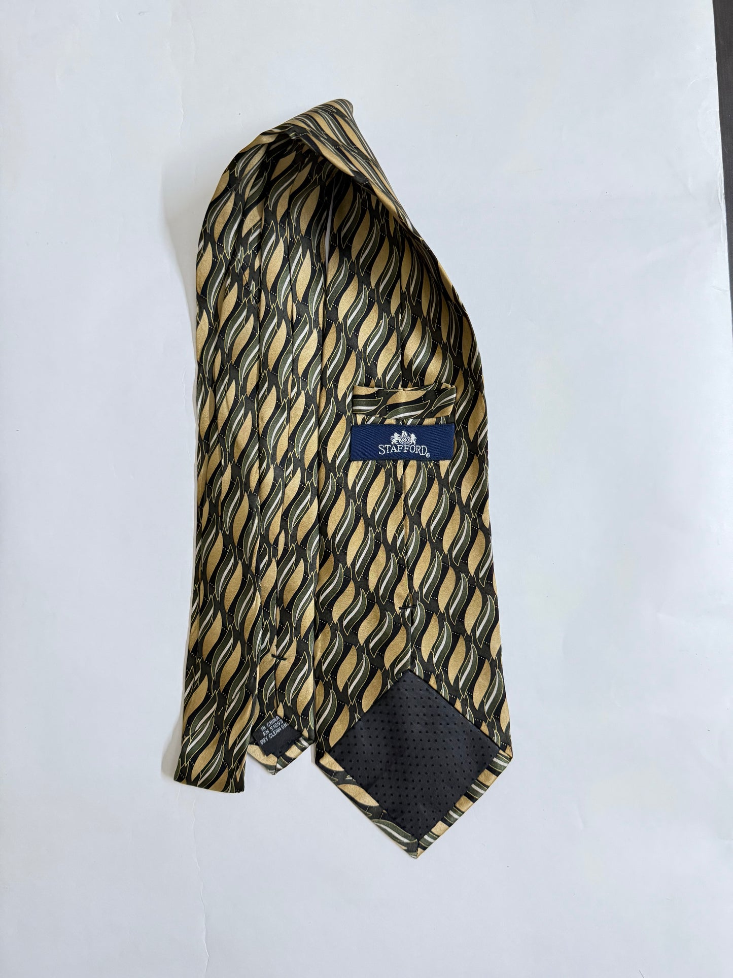 Stafford vintage silk tie