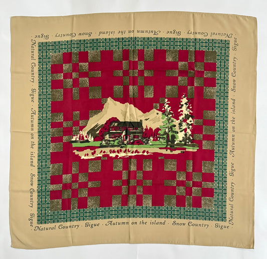 Natural Country. Gigue. vintage silk scarves