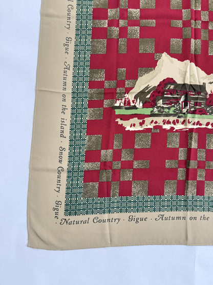 Natural Country. Gigue. vintage silk scarves