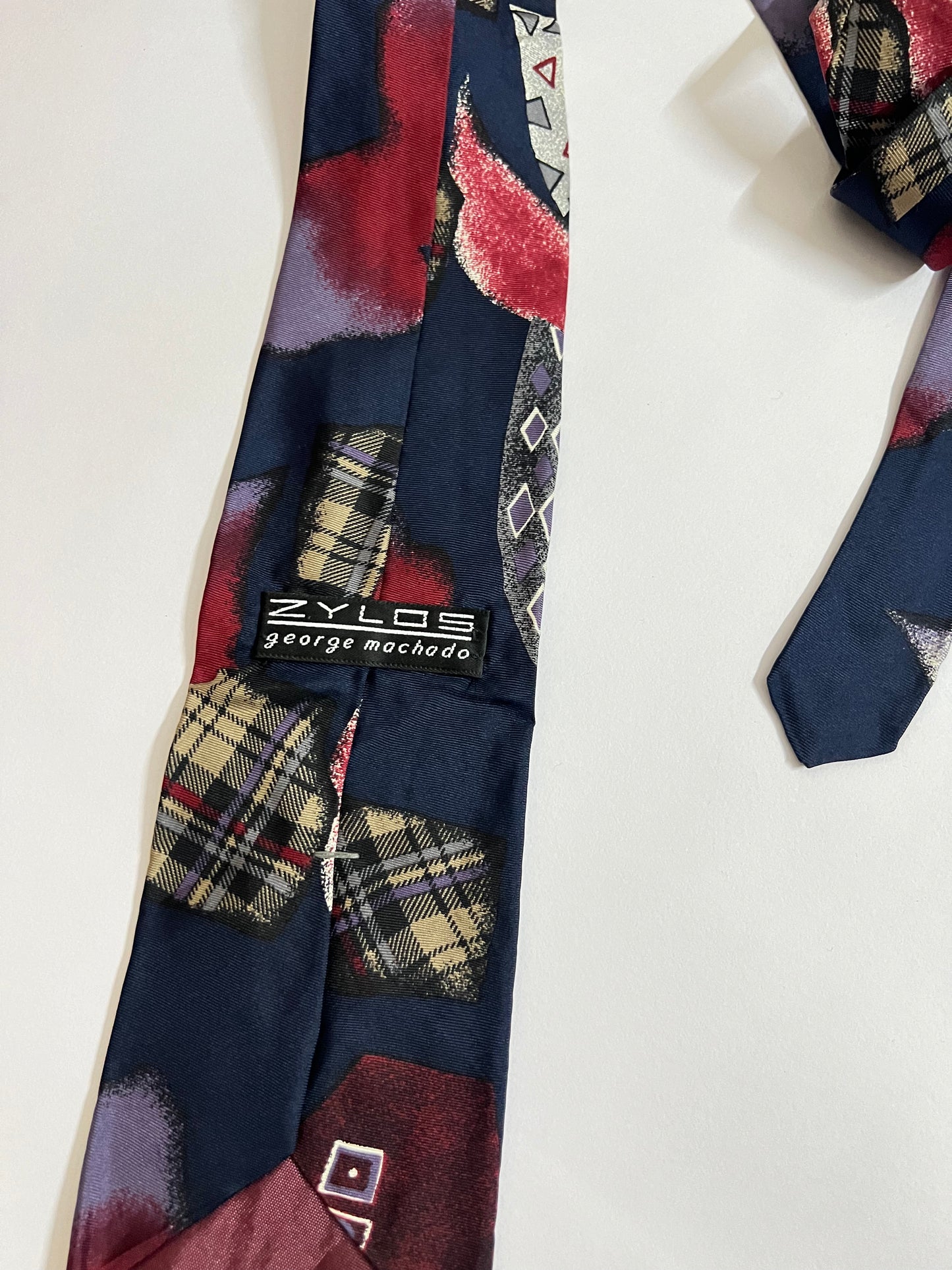 ZYLOS George Machado vintage silk tie