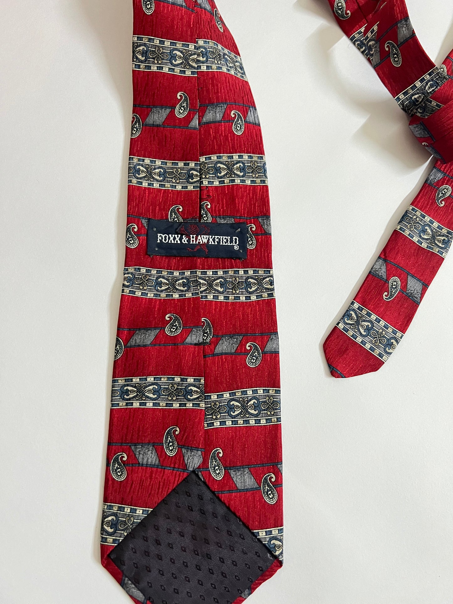 Foxx & Hawkfield vintage silk tie