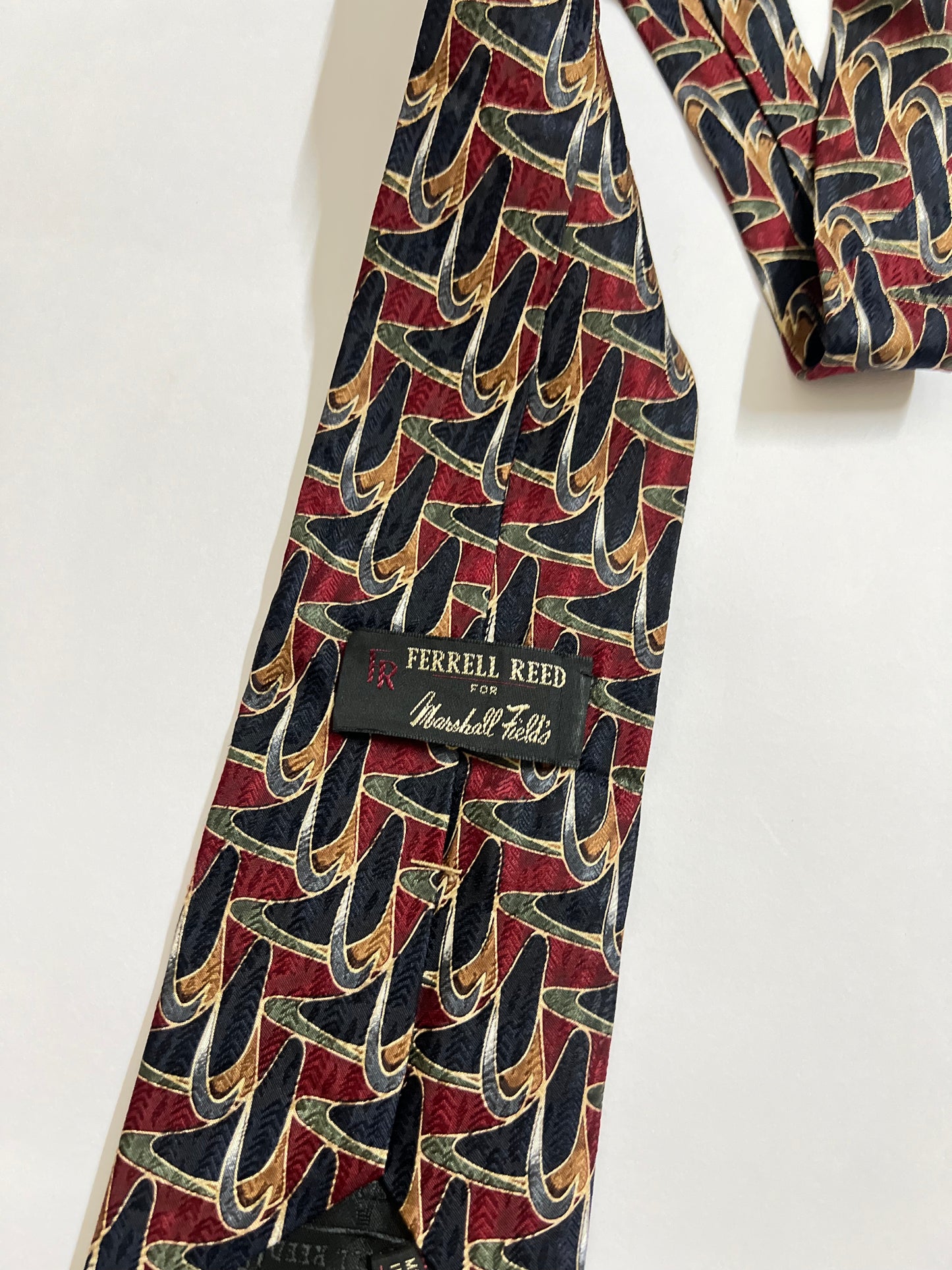 FR Ferrell Reed vintage silk tie