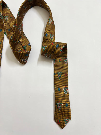 Holiday Traditions vintage satin tie