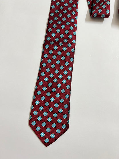 Rooster vintage silk tie