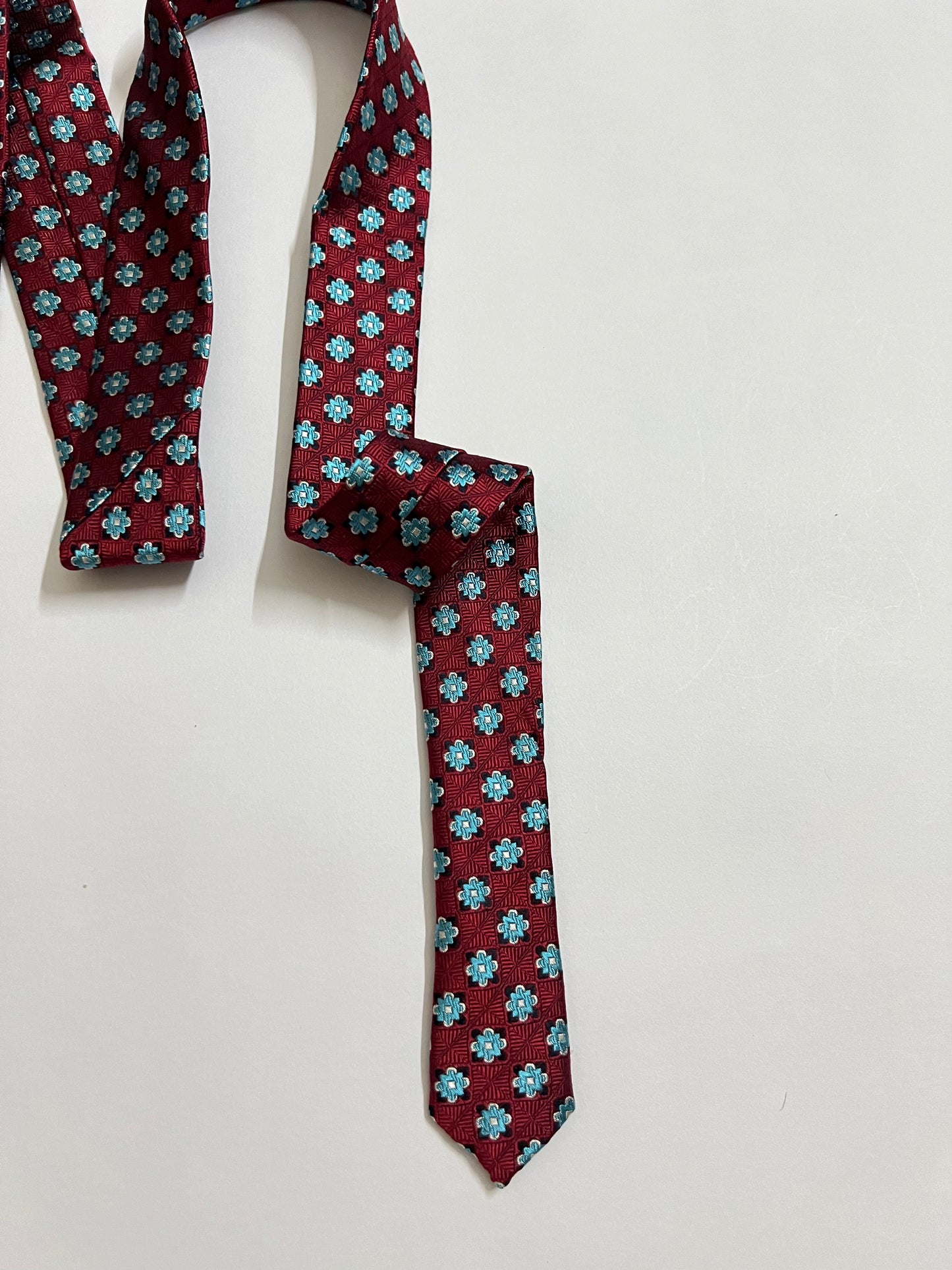 Rooster vintage silk tie