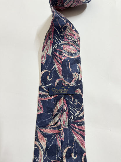 Oscardela Ranta Handpainted Spider silk tie