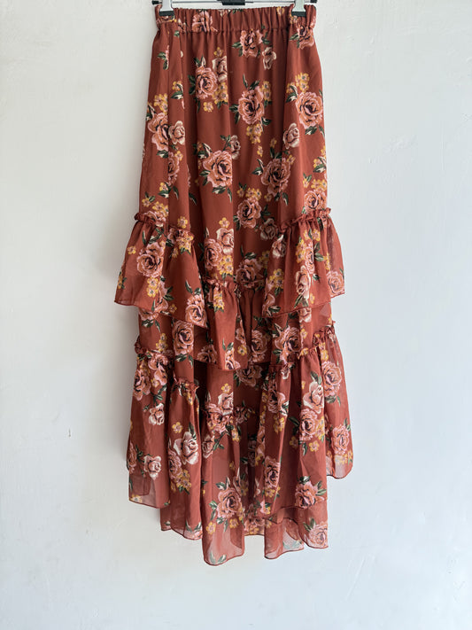 Floral Flared skirt