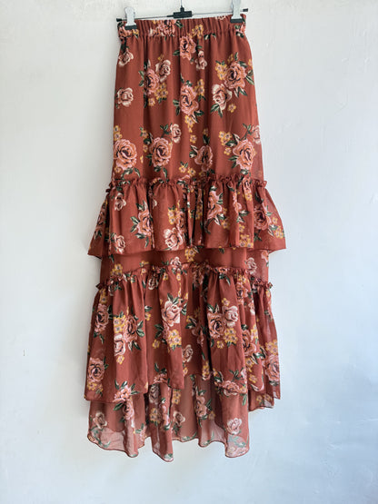 Floral Flared skirt