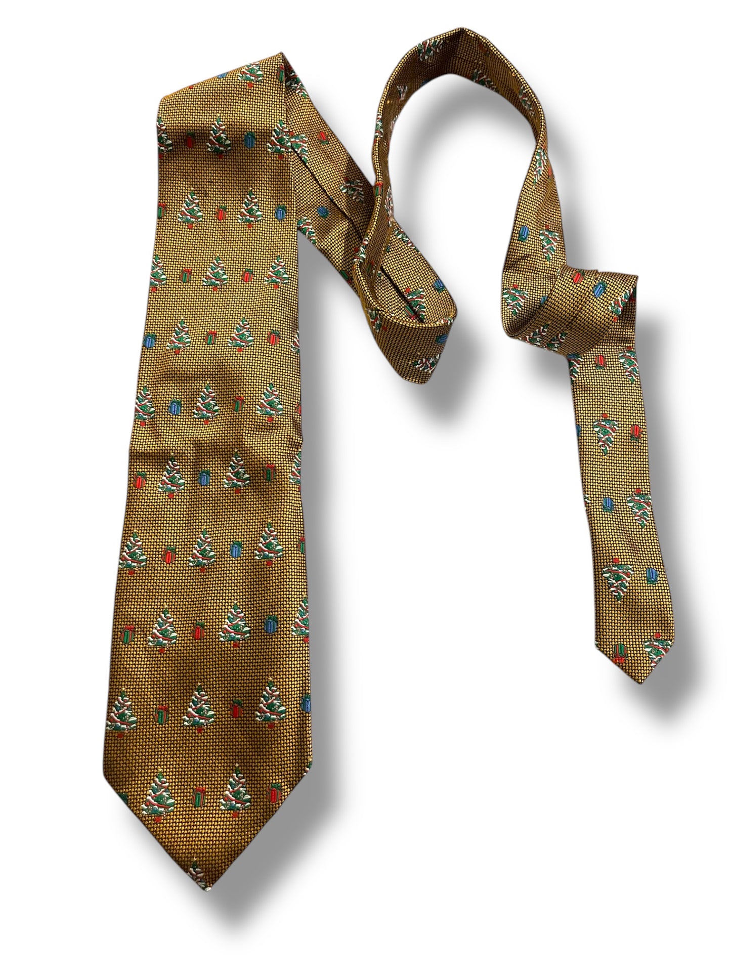 Holiday Traditions vintage satin tie