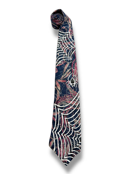 Oscardela Ranta Handpainted Spider silk tie