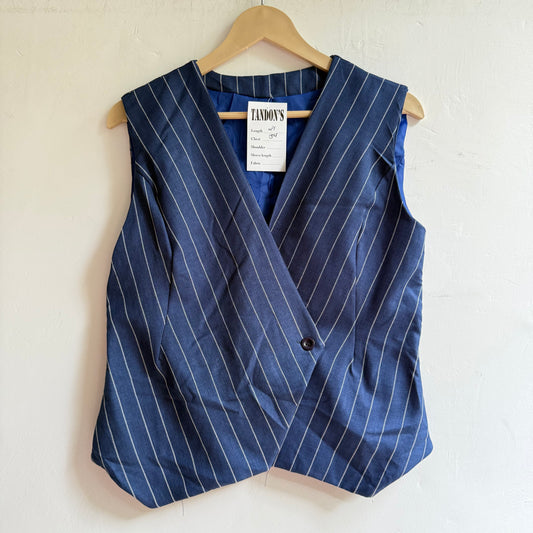 Overlap Striped Vest