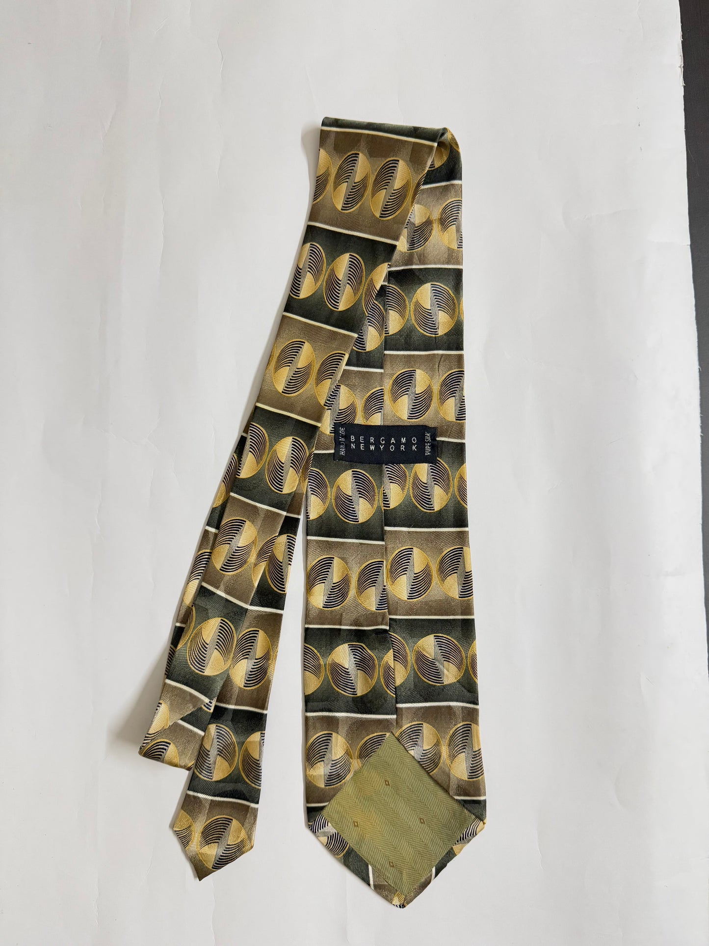 Bergamo Newwork Vintage silk tie