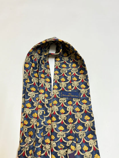 Emoji Handpaint  vintage silk tie