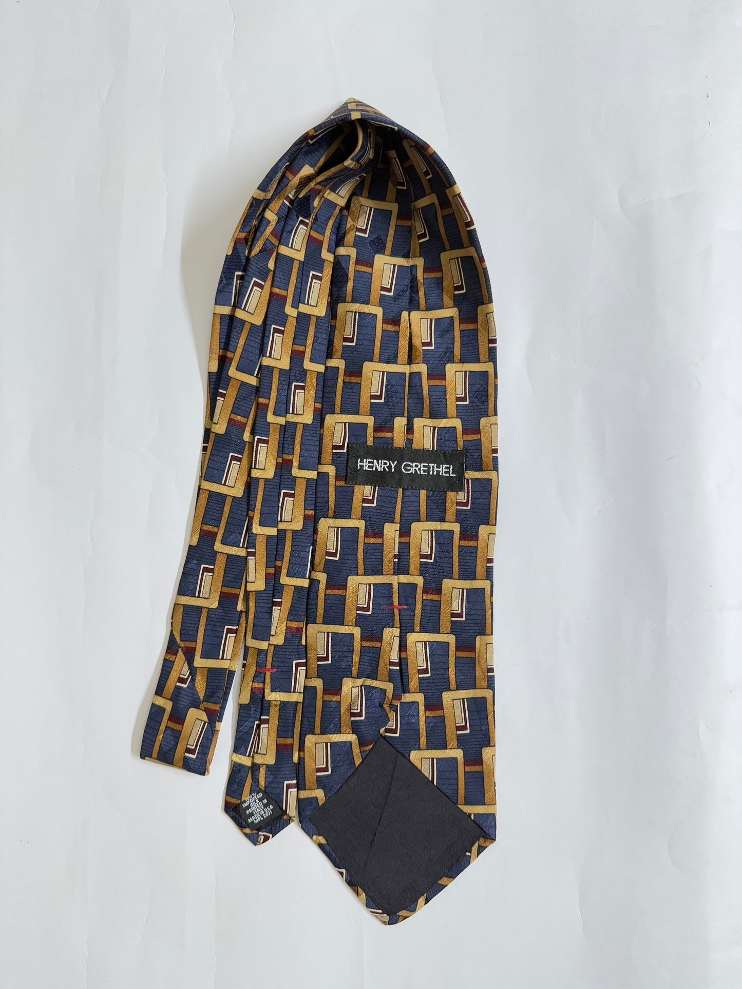 Henry Grethel  Vintage silk tie