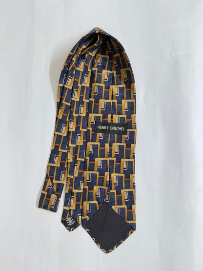 Henry Grethel  Vintage silk tie