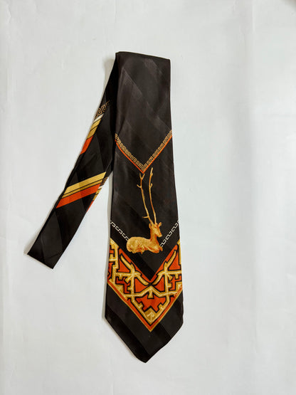Orient vintage silk tie