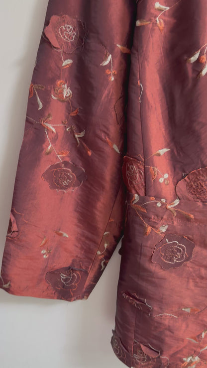 Ligra Silk Embroidered Jacket