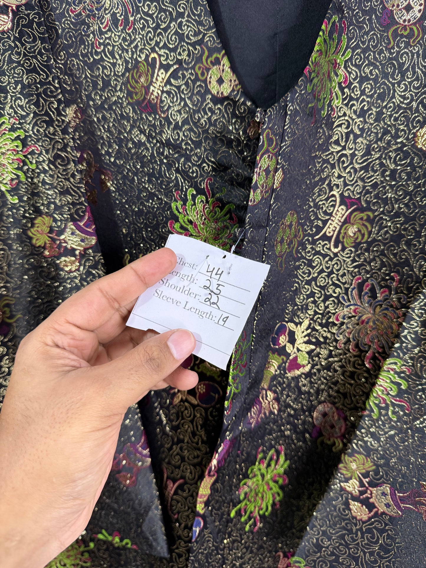Reversible Hanbok Silk Vintage Jacket