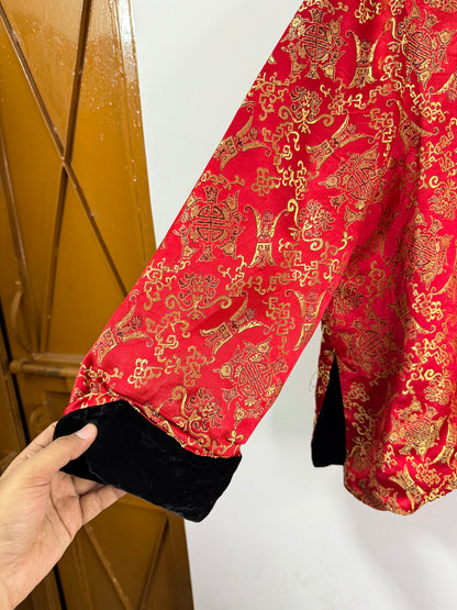 Reversible Hanbok Silk Vintage Jacket