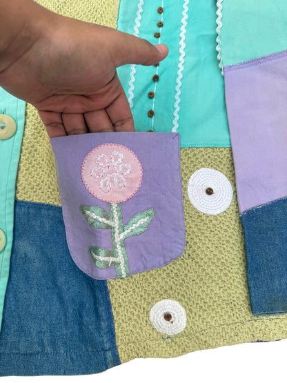 Upcycled  Patch Denim Jacket