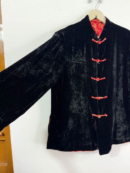 Reversible Hanbok Silk Vintage Jacket