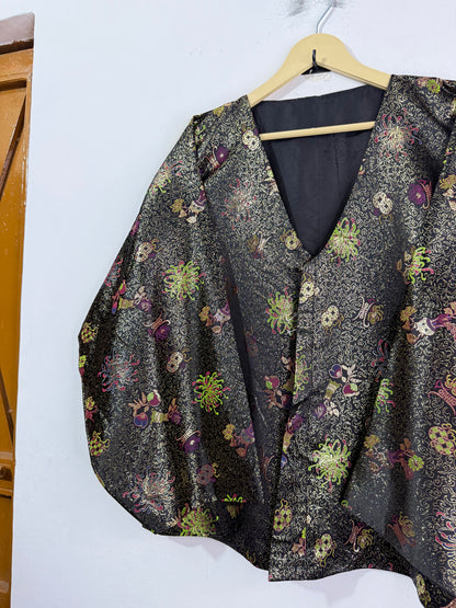 Reversible Hanbok Silk Vintage Jacket