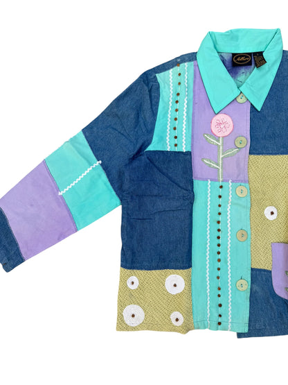 Upcycled  Patch Denim Jacket