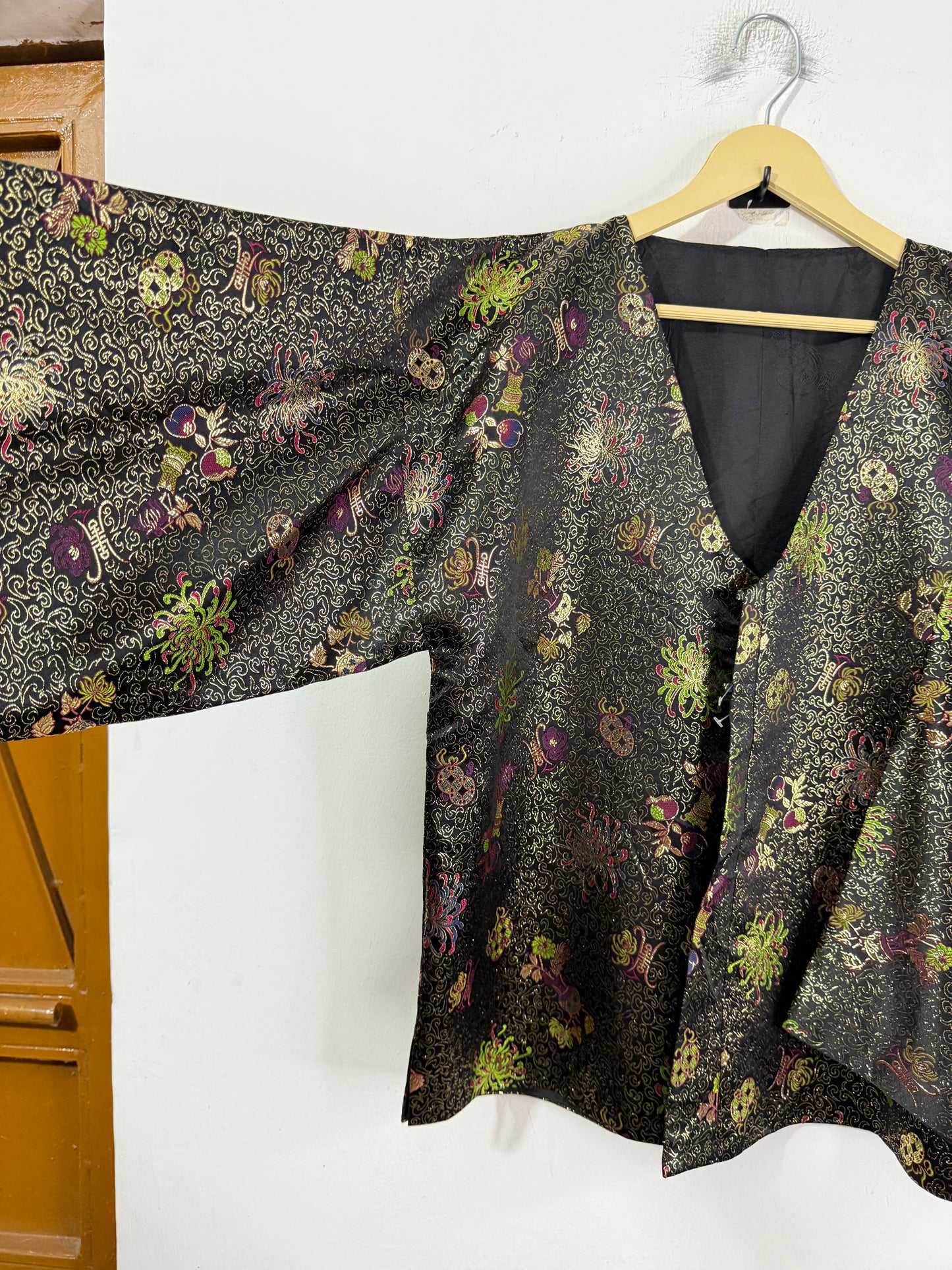 Reversible Hanbok Silk Vintage Jacket