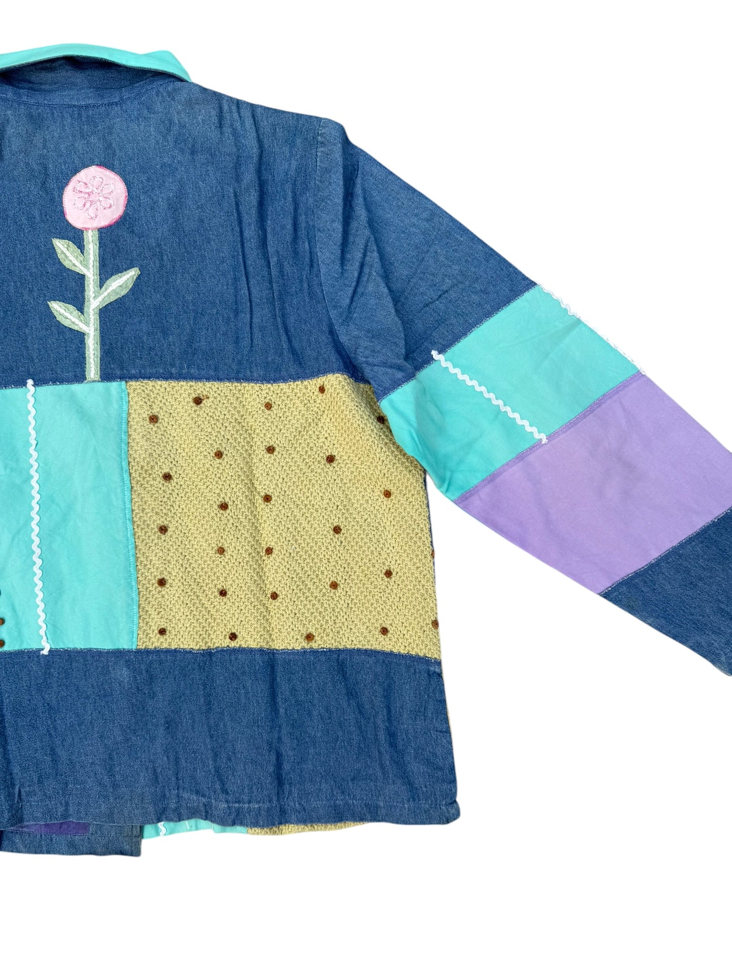 Upcycled  Patch Denim Jacket