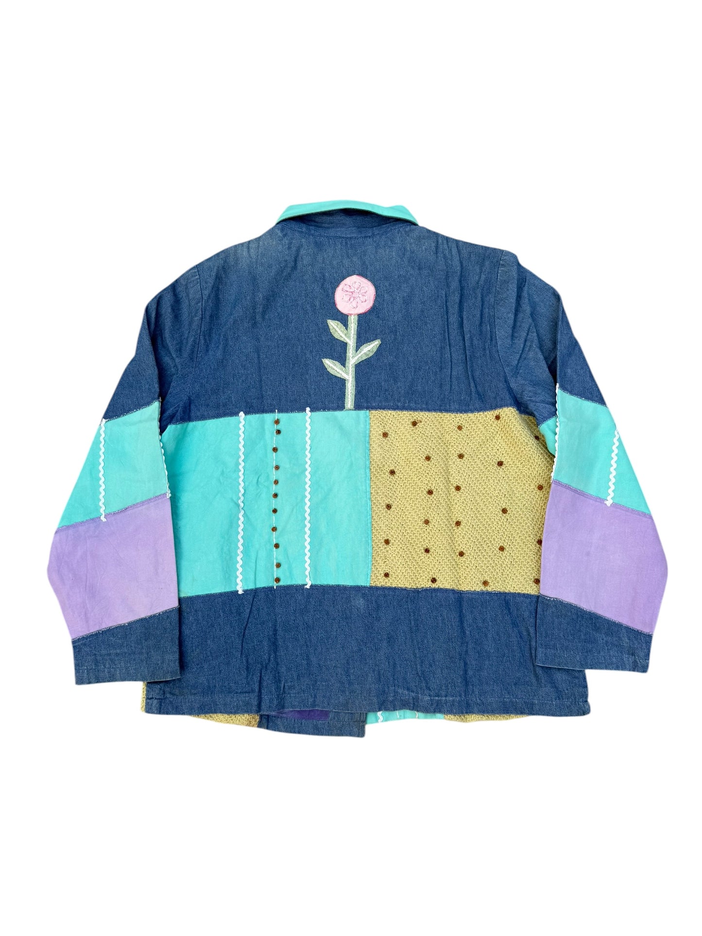 Upcycled  Patch Denim Jacket