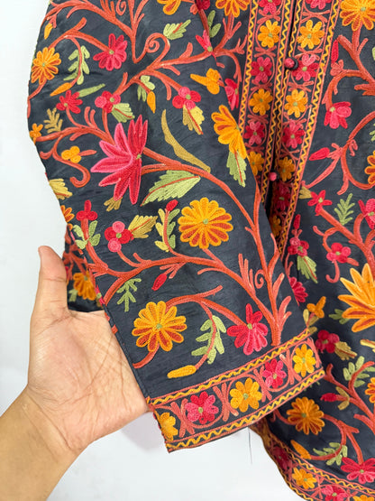 Embroidery colourful piece vintage Jacket