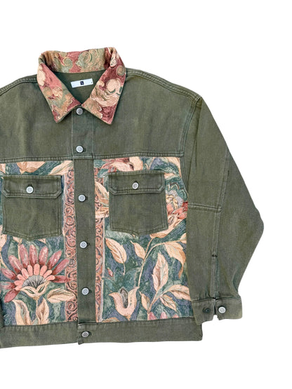 The Garden Heirloom Jacket (Upcycled Denim Jacket)