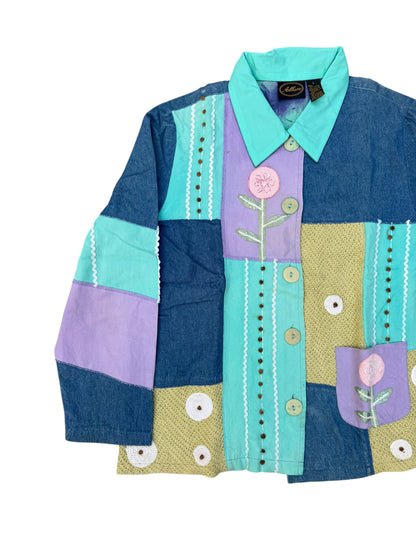 Upcycled  Patch Denim Jacket