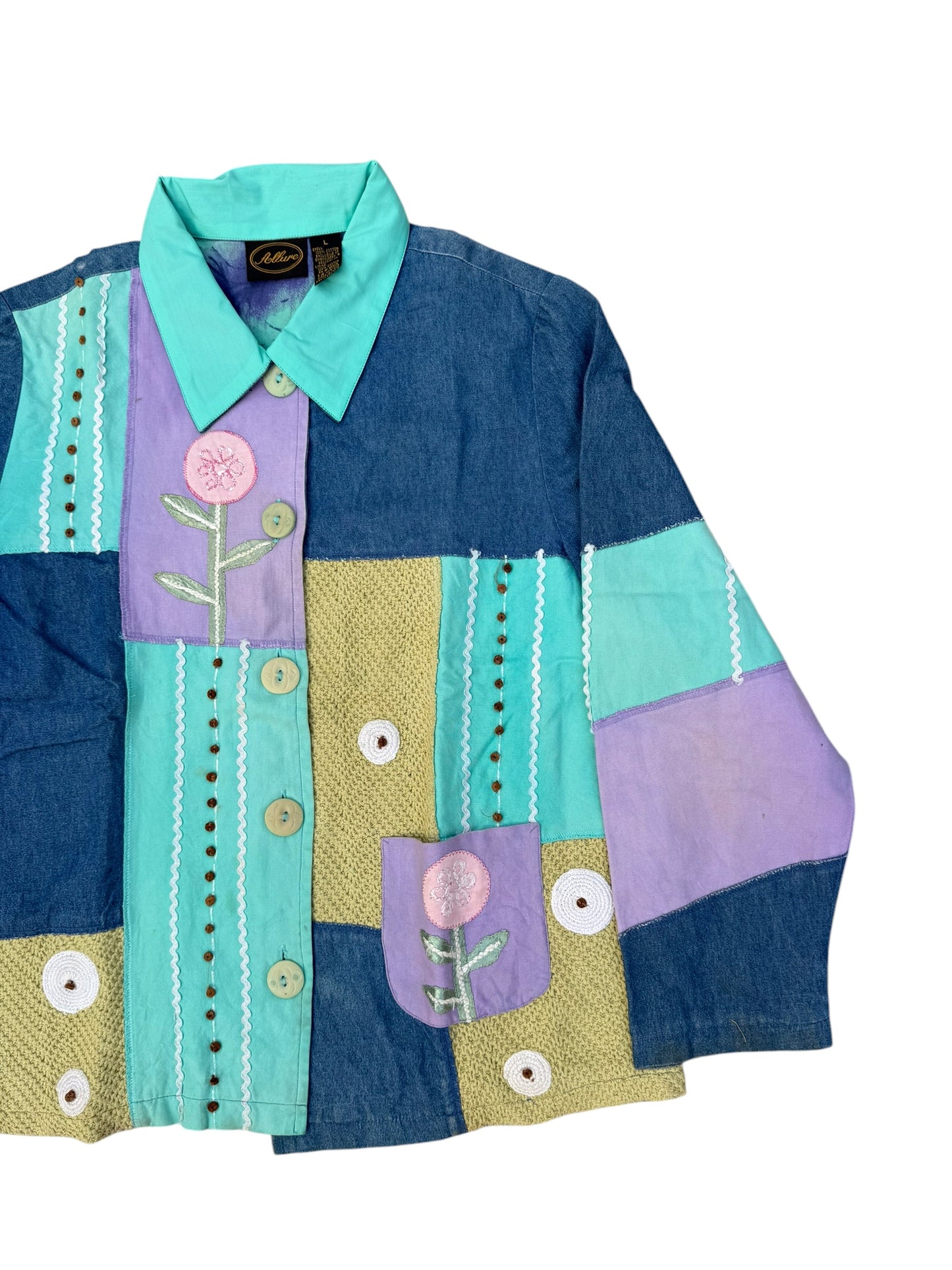 Upcycled  Patch Denim Jacket