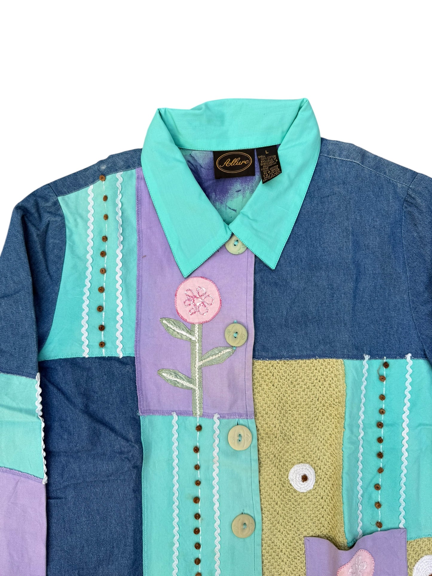 Upcycled  Patch Denim Jacket