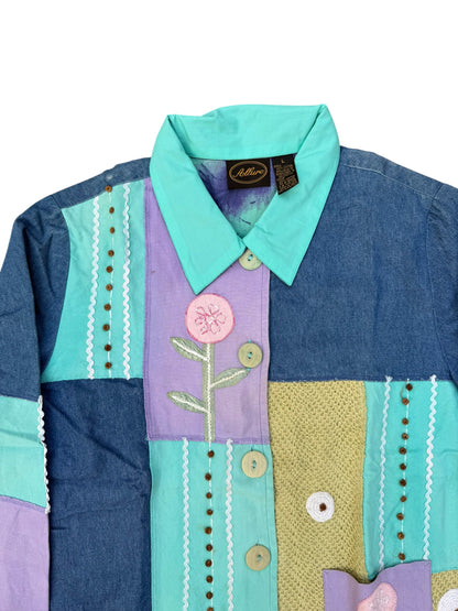Upcycled  Patch Denim Jacket