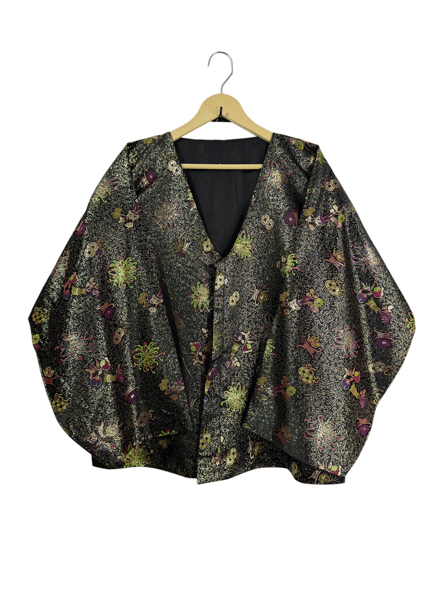 Reversible Hanbok Silk Vintage Jacket