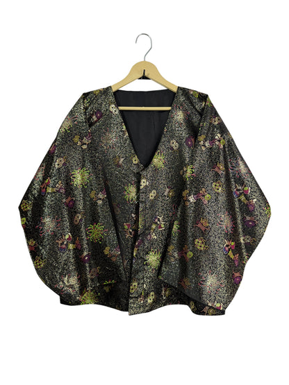 Reversible Hanbok Silk Vintage Jacket