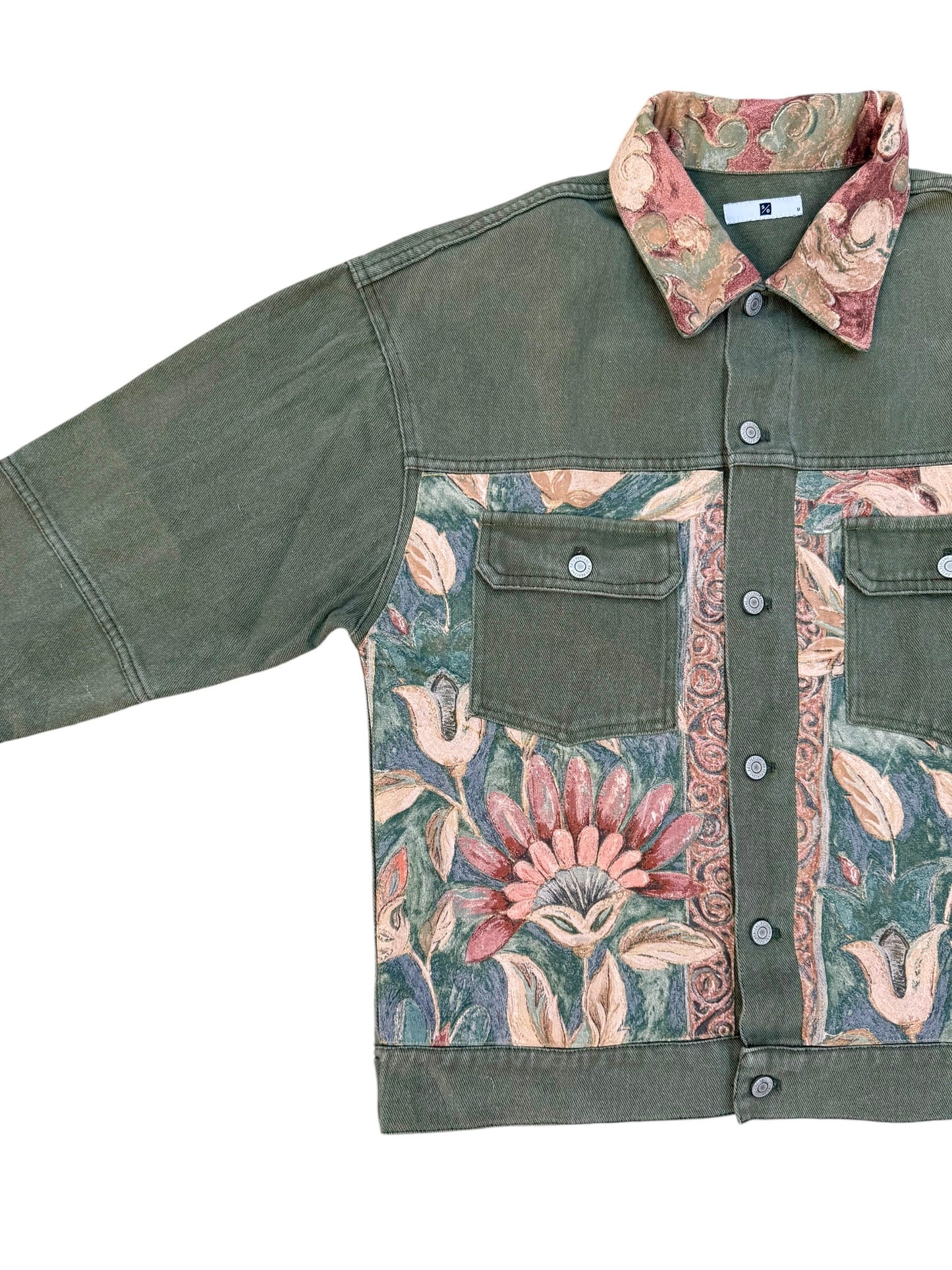 The Garden Heirloom Jacket (Upcycled Denim Jacket)