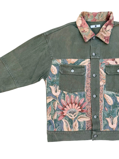 The Garden Heirloom Jacket (Upcycled Denim Jacket)