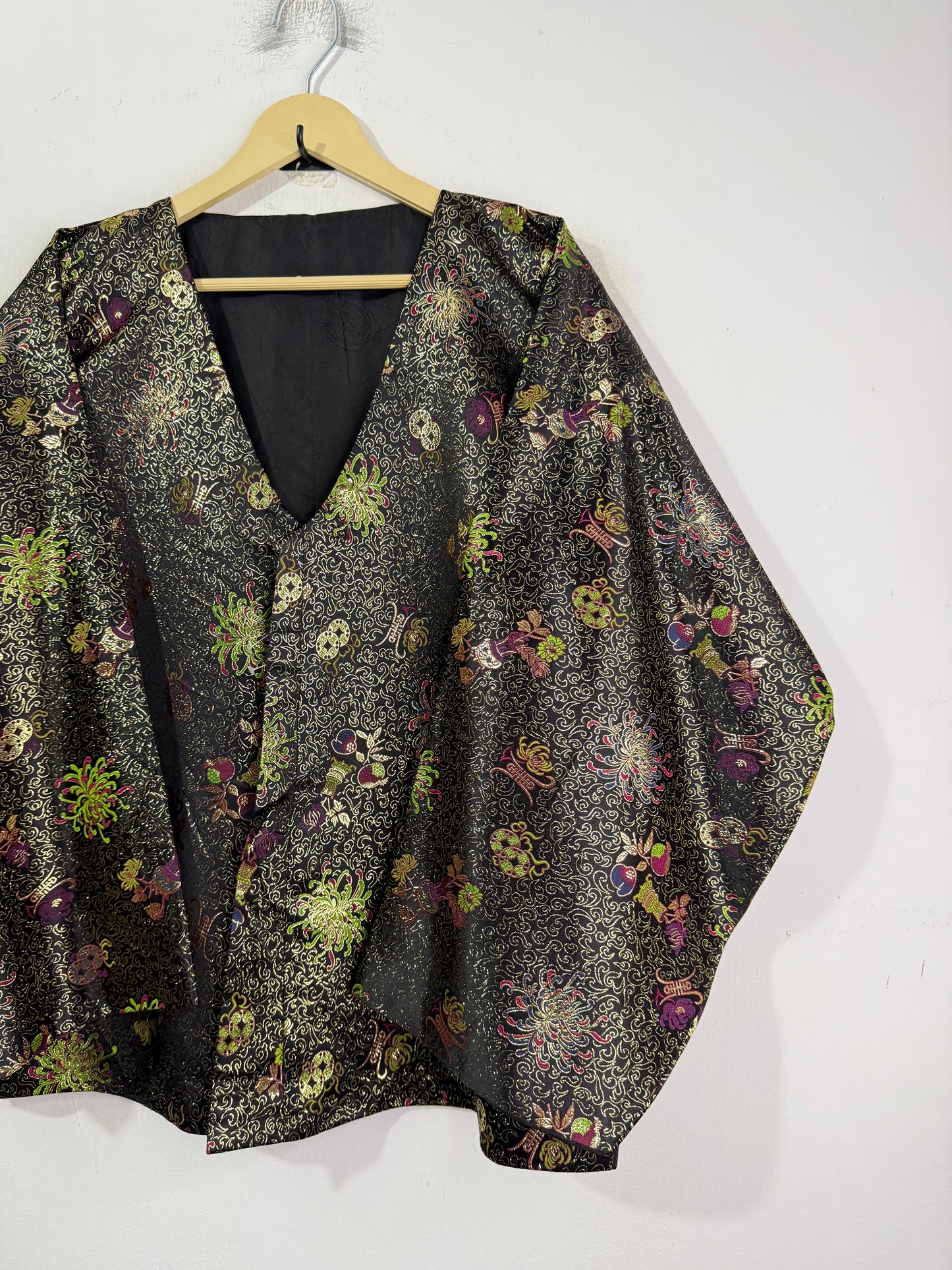 Reversible Hanbok Silk Vintage Jacket