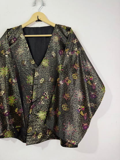 Reversible Hanbok Silk Vintage Jacket