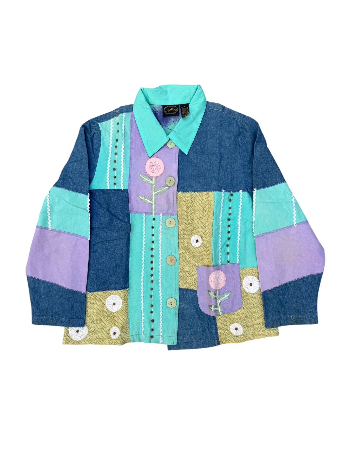 Upcycled  Patch Denim Jacket