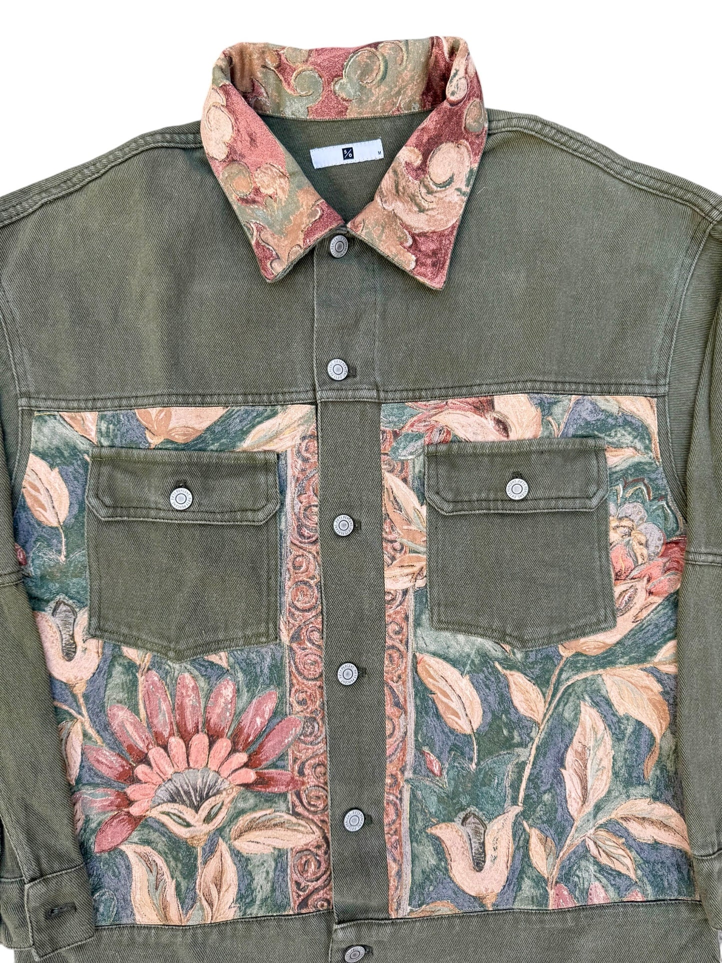 The Garden Heirloom Jacket (Upcycled Denim Jacket)