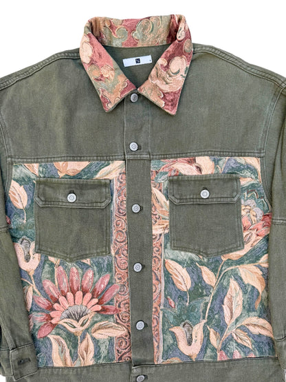 The Garden Heirloom Jacket (Upcycled Denim Jacket)