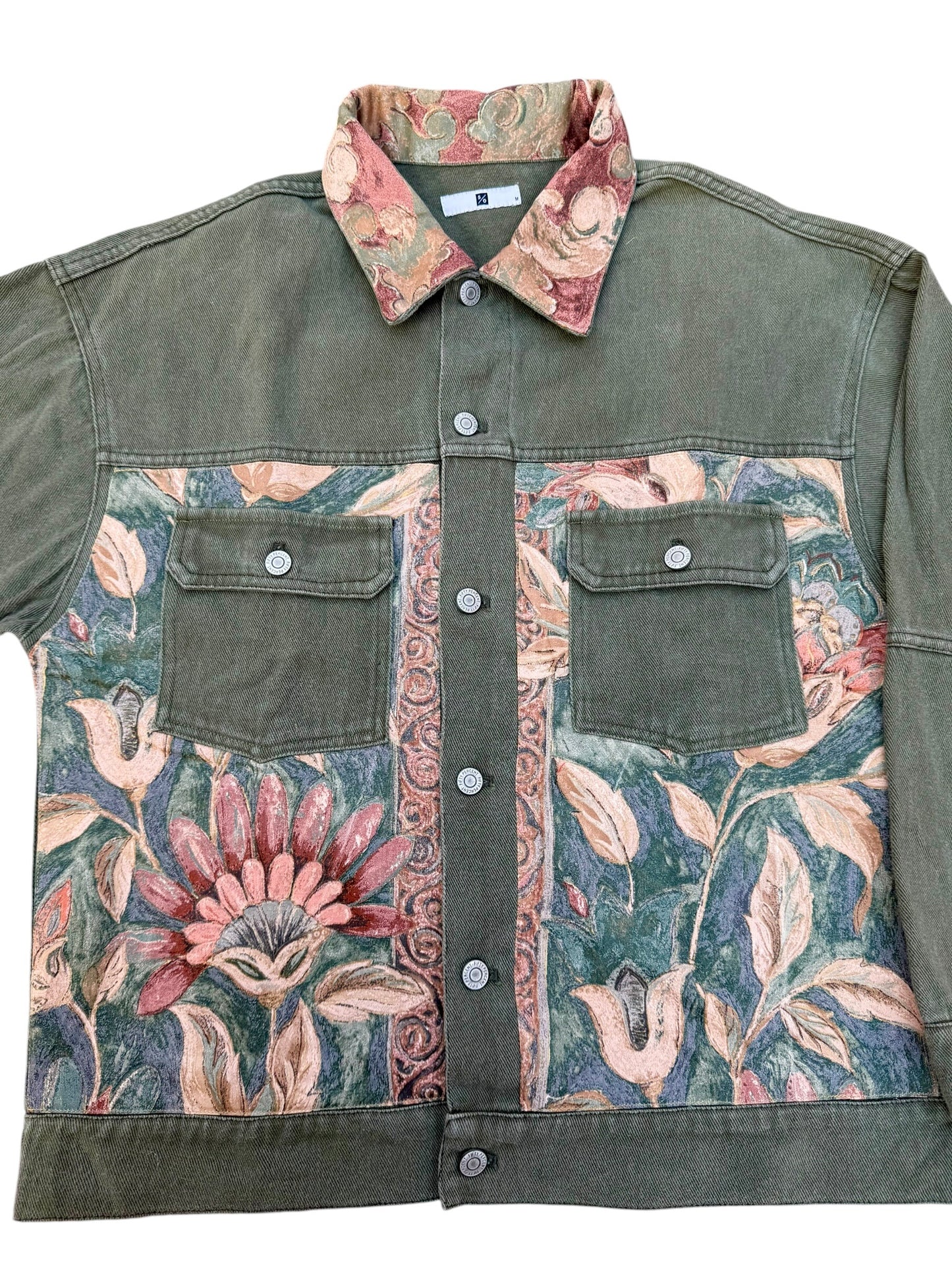 The Garden Heirloom Jacket (Upcycled Denim Jacket)