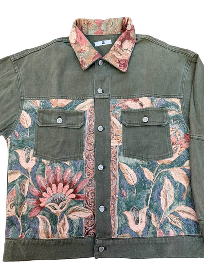 The Garden Heirloom Jacket (Upcycled Denim Jacket)